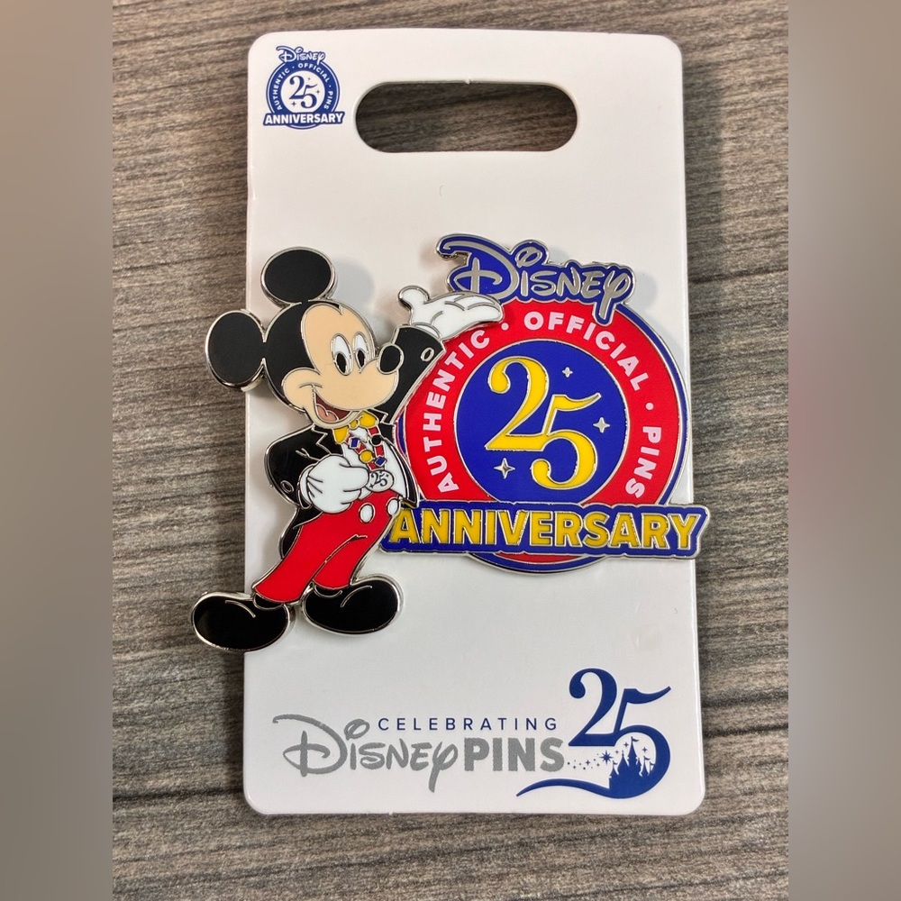 Disney Mickey Mouse 25th Pin Anniversary Pin